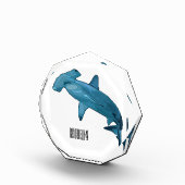 Bloc Photo Illustration de requin marteau (Droite)