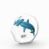 Bloc Photo Illustration de requin marteau (Gauche)