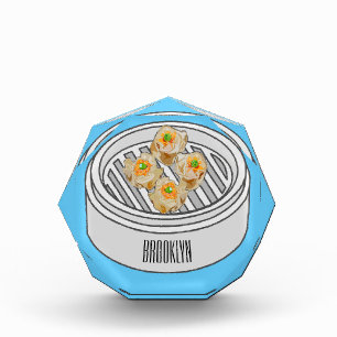 Bloc Photo Illustration de Shumai dim sum
