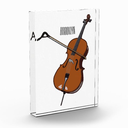Bloc Photo Illustration de violoncelle (Gauche)