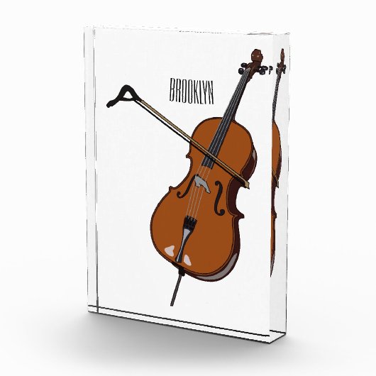 Bloc Photo Illustration de violoncelle (Droite)