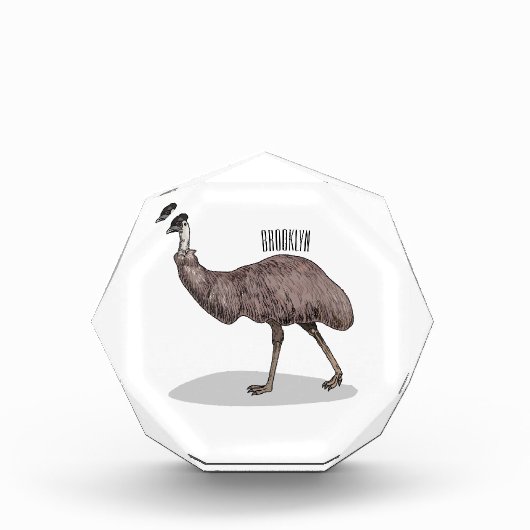 Bloc Photo Illustration d'Emu bird (Devant)