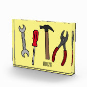 Bloc Photo Illustration des outils de menuiserie (Droite)