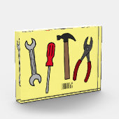 Bloc Photo Illustration des outils de menuiserie (Gauche)