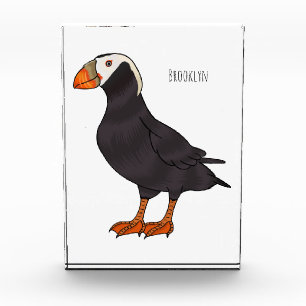 Bloc Photo Illustration d'oiseau bouffon touffu