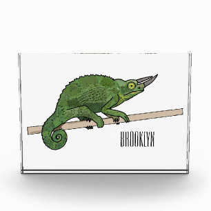 Bloc Photo Illustration du caméléon de Jackson