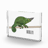 Bloc Photo Illustration du caméléon de Jackson (Droite)
