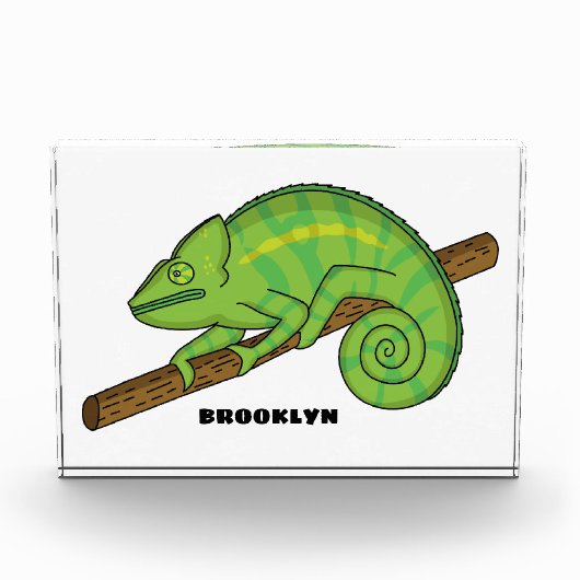 Bloc Photo Illustration du caméléon de la parson (Devant)