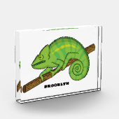 Bloc Photo Illustration du caméléon de la parson (Gauche)