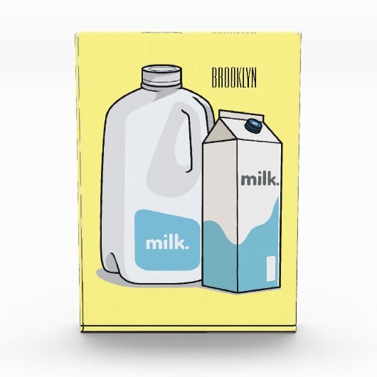 Bloc Photo Illustration du lait (Devant)