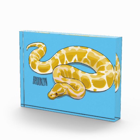 Bloc Photo Illustration du serpent python birman (Droite)