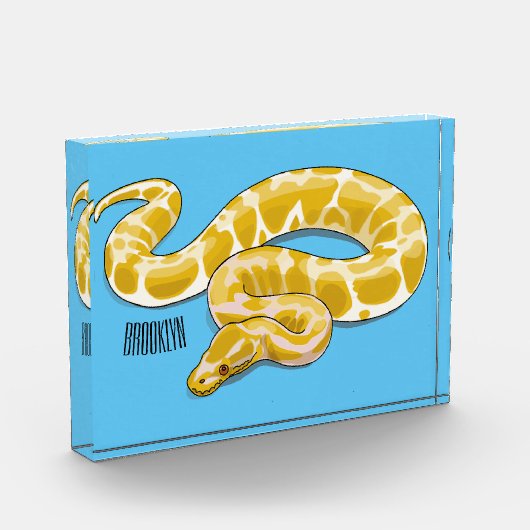 Bloc Photo Illustration du serpent python birman (Gauche)