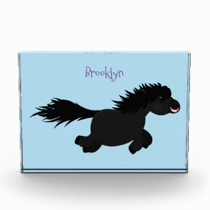 Bloc Photo Illustration d'un poney de Shetland mignon