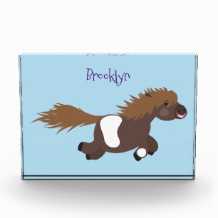 Bloc Photo Illustration d'un poney de Shetland mignon