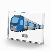 Bloc Photo Illustration d'un train électrique (Droite)