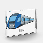 Bloc Photo Illustration d'un train électrique (Gauche)