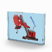 Bloc Photo Illustration d'une pelle à vapeur rouge mou (Droite)