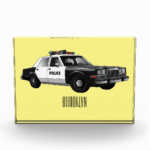 Bloc Photo Illustration d'une voiture de police