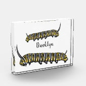 Bloc Photo Illustration Monarch caterpillar (Gauche)