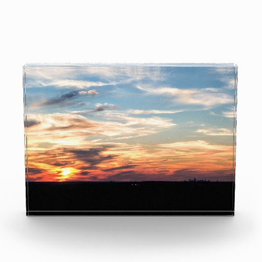 Bloc Photo Impressionniste Cleveland Sunset (Devant)