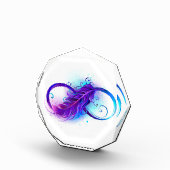 Bloc Photo Infinity with purple feather (Droite)