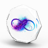 Bloc Photo Infinity with purple feather (Droite)