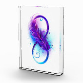 Bloc Photo Infinity with purple feather (Droite)