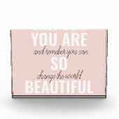 Bloc Photo Inspiration Vous Êtes Si Belle Citation Positive (Devant)