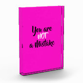 Bloc Photo Inspiration Vous n'êtes pas une erreur Citation (Gauche)