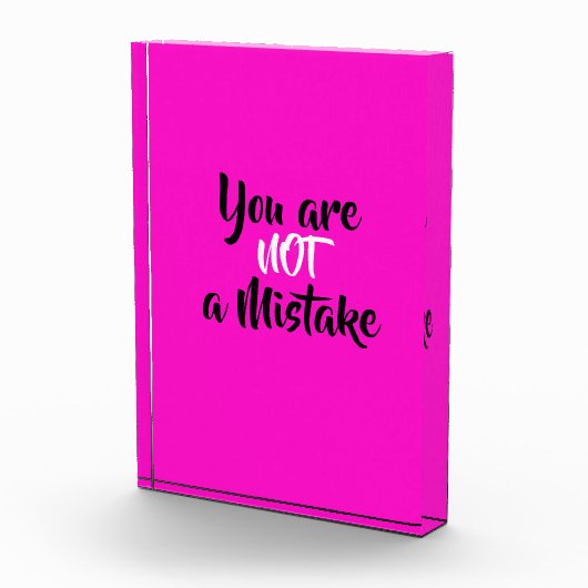 Bloc Photo Inspiration Vous n'êtes pas une erreur Citation (Droite)