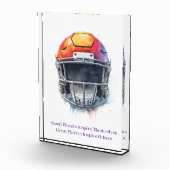 Bloc Photo Inspirational Motivational Football Helmet  (Droite)