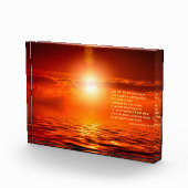 Bloc Photo Inspirations coucher de soleil Orange Golden Sky M (Droite)
