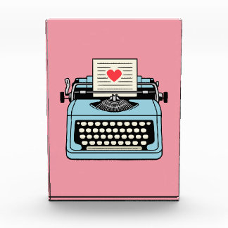 Bloc Photo J'aime ma machine à écrire