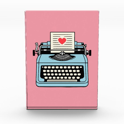Bloc Photo J'aime ma machine à écrire (Devant)