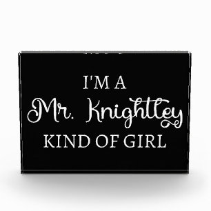 Bloc Photo Je suis une fille comme Mr Knightley