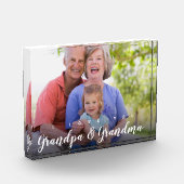 Bloc Photo Je T'Aime Grand-Père Grand-mère Photo personnalisé (Gauche)