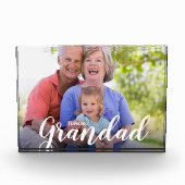 Bloc Photo Je T'Aime Grand-Père Photo Personnalisée (Devant)