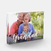 Bloc Photo Je T'Aime Grand-Père Photo Personnalisée (Gauche)