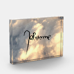 Bloc Photo Jeanne d'Arc Saint Joan Heilige Johanna Signature