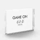 Bloc Photo Jeu sur ajouter le nom du couple partie de mariage (Gauche)