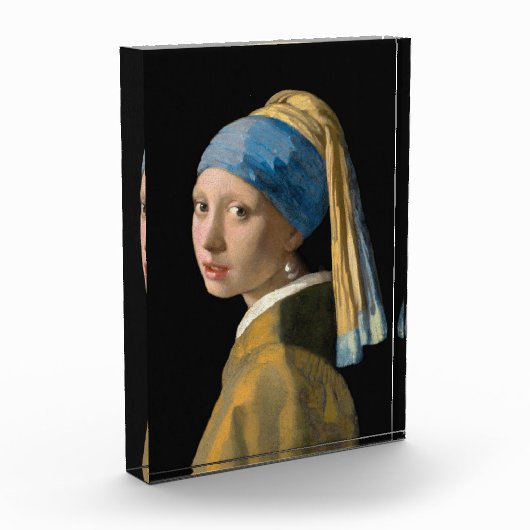 Bloc Photo Johannes Vermeer - Fille avec une oreille perle (Gauche)