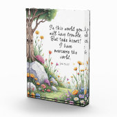 Bloc Photo John 16:33 Poster de l'image du couplet de la Bibl (Droite)