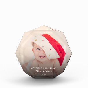 Bloc Photo Joli bébé premier Noël personnalisé