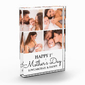 Bloc Photo Joli Collage Moderne Bonne Première Fête des Mères (Gauche)