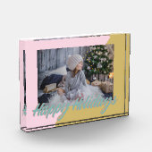 Bloc Photo Joli et moderne géométrique Joyeuses vacances (Gauche)