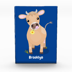 Bloc Photo Joli joli maillot de vache et dessin de fleurs