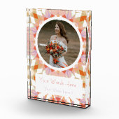 Bloc Photo Joli Orange Vert d'automne Mariage mariage Cadeau (Droite)