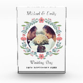 Bloc Photo Joli printemps Mariage d'été Floral Wreath Photo (Devant)