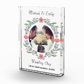 Bloc Photo Joli printemps Mariage d'été Floral Wreath Photo (Droite)