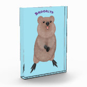 Bloc Photo Joli sourire mignon dessin animé quokka (Gauche)